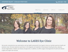 Tablet Screenshot of lakeseyeclinic.com